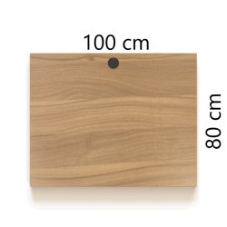 ConSet Bordplade 100x80 - Valn�d - Rektangul�r