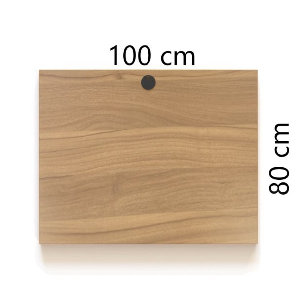 ConSet Bordplade 100x80 - Valn�d - Rektangul�r