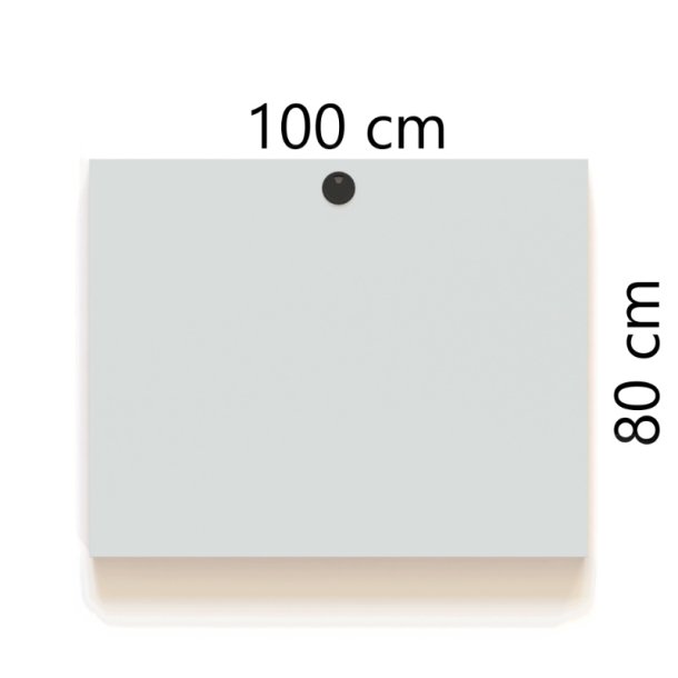 ConSet Bordplade 100x80 - Hvid - Rektangul�r