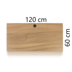 ConSet Bordplade 120x60 - Valn�d - Rektangul�r