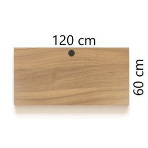 ConSet Bordplade 120x60 - Valn�d - Rektangul�r