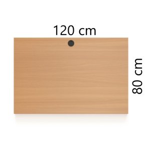 ConSet Bordplade 120x80 - B�g - Rektangul�r