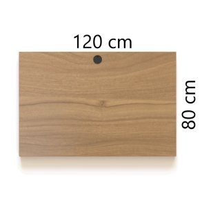 ConSet Bordplade 120x80 - Valn�d - Rektangul�r