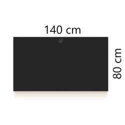 ConSet Bordplade 140x80 - Sort - Rektangul�r