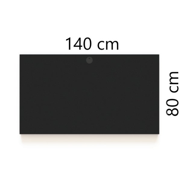 ConSet Bordplade 140x80 - Sort - Rektangul�r