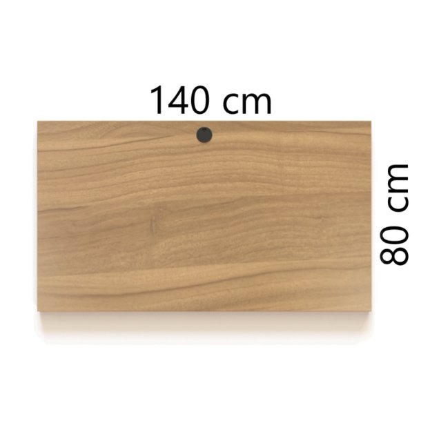 ConSet Bordplade 140x80 - Valn�d - Rektangul�r