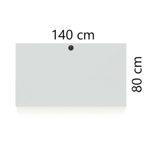 ConSet Bordplade 140x80 - Hvid - Rektangul�r