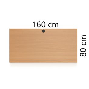 ConSet Bordplade 160x80 - B�g - Rektangul�r