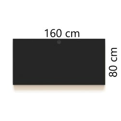 ConSet Bordplade 160x80 - Sort - Rektangul�r