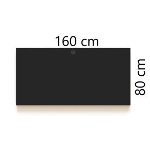 ConSet Bordplade 160x80 - Sort - Rektangul�r