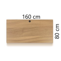 ConSet Bordplade 160x80 - Valn�d - Rektangul�r