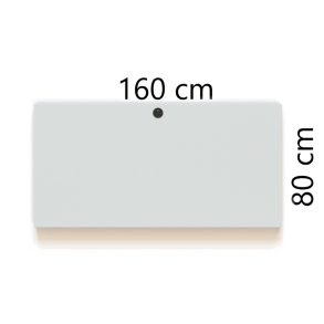 ConSet Bordplade 160x80 - Hvid - Rektangul�r