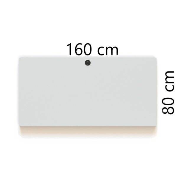 ConSet Bordplade 160x80 - Hvid - Rektangul�r