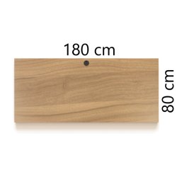 ConSet Bordplade 180x80 - Valn�d - Rektangul�r