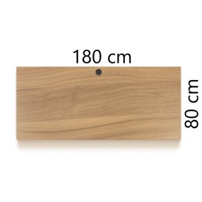 ConSet Bordplade 180x80 - Valn�d - Rektangul�r