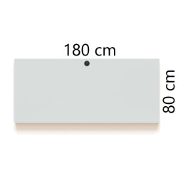 ConSet Bordplade 180x80 - Hvid - Rektangul�r