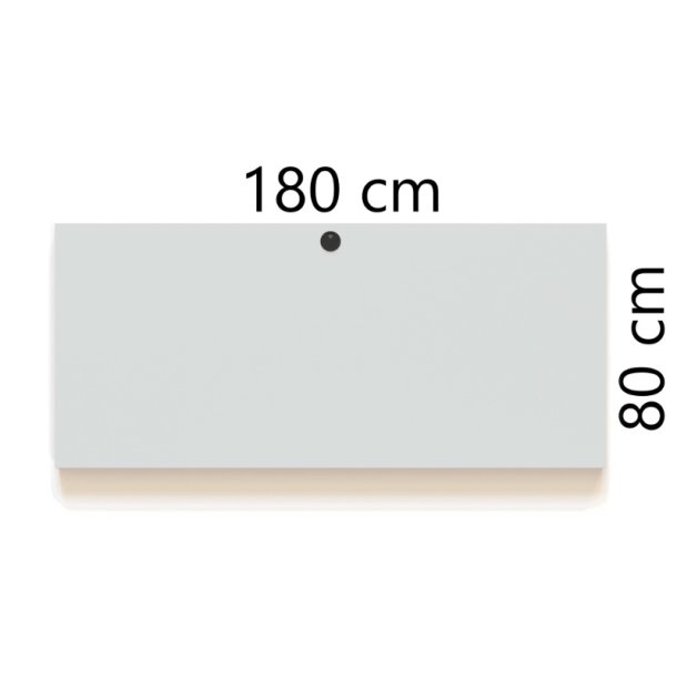 ConSet Bordplade 180x80 - Hvid - Rektangul�r