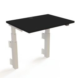 ConSet H�ve S�nkebord 80x60 - 501-39 - Sort bordplade - v�gmonteret hvidt stel