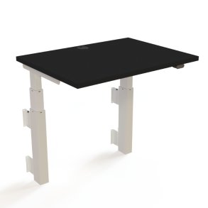 ConSet H�ve S�nkebord 80x60 - 501-39 - Sort bordplade - v�gmonteret hvidt stel