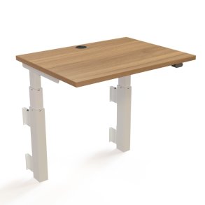 ConSet H�ve S�nkebord 80x60 - 501-39 - Valn�d bordplade - v�gmonteret hvidt stel