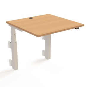 ConSet H�ve S�nkebord 80x80 - 501-39 - B�g bordplade - v�gmonteret hvidt stel
