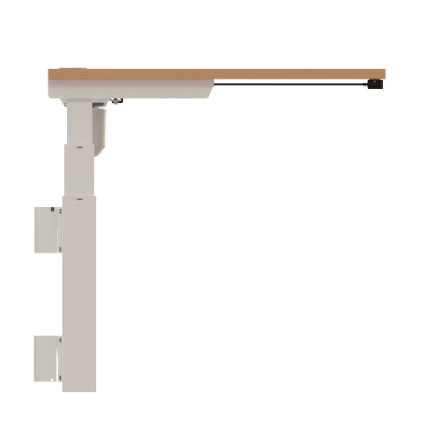ConSet H�ve S�nkebord 80x80 - 501-39 - B�g bordplade - v�gmonteret hvidt stel