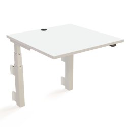 ConSet H�ve S�nkebord 80x80 - 501-39 - Hvid bordplade - v�gmonteret hvidt stel