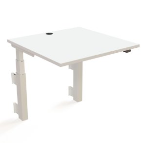 ConSet H�ve S�nkebord 80x80 - 501-39 - Hvid bordplade - v�gmonteret hvidt stel