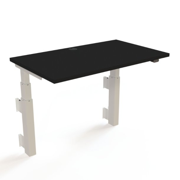 ConSet H�ve S�nkebord 100x60 - 501-39 - Sort bordplade - v�gmonteret hvidt stel