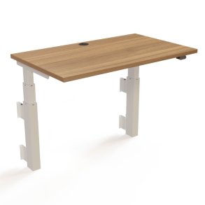 ConSet H�ve S�nkebord 100x60 - 501-39 - Valn�d bordplade - v�gmonteret hvidt stel