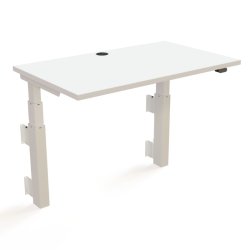 ConSet H�ve S�nkebord 100x60 - 501-39 - Hvid bordplade - v�gmonteret hvidt stel