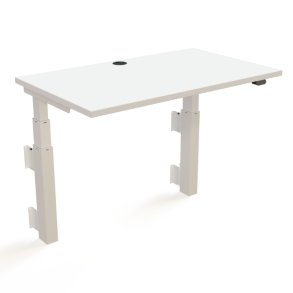 ConSet H�ve S�nkebord 100x60 - 501-39 - Hvid bordplade - v�gmonteret hvidt stel