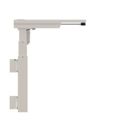 ConSet H�ve S�nkebord 100x60 - 501-39 - Hvid bordplade - v�gmonteret hvidt stel