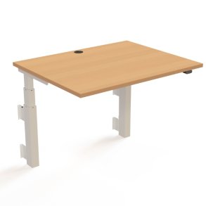 ConSet H�ve S�nkebord 100x80 - 501-39 - B�g bordplade - v�gmonteret hvidt stel