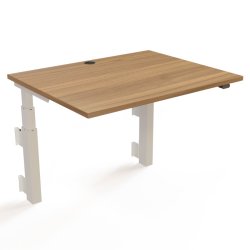 ConSet H�ve S�nkebord 100x80 - 501-39 - Valn�d bordplade - v�gmonteret hvidt stel