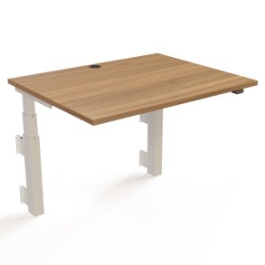 ConSet H�ve S�nkebord 100x80 - 501-39 - Valn�d bordplade - v�gmonteret hvidt stel