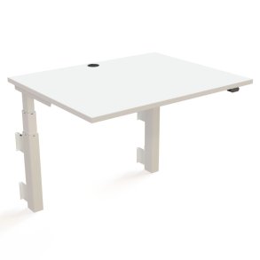 ConSet H�ve S�nkebord 100x80 - 501-39 - Hvid bordplade - v�gmonteret hvidt stel