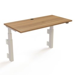 ConSet H�ve S�nkebord 120x60 - 501-39 - Valn�d bordplade - v�gmonteret hvidt stel