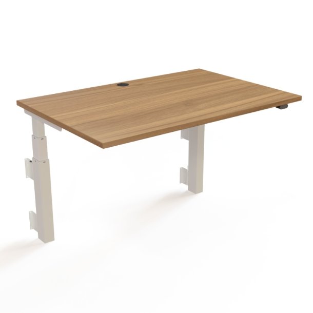 ConSet H�ve S�nkebord 120x80 - 501-39 - Valn�d bordplade - v�gmonteret hvidt stel