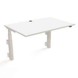 ConSet H�ve S�nkebord 120x80 - 501-39 - Hvid bordplade - v�gmonteret hvidt stel