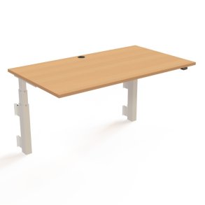 ConSet H�ve S�nkebord 140x80 - 501-39 - B�g bordplade - v�gmonteret hvidt stel