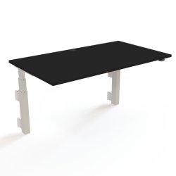 ConSet H�ve S�nkebord 140x80 - 501-39 - Sort bordplade - v�gmonteret hvidt stel