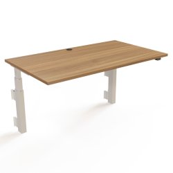 ConSet H�ve S�nkebord 140x80 - 501-39 - Valn�d bordplade - v�gmonteret hvidt stel