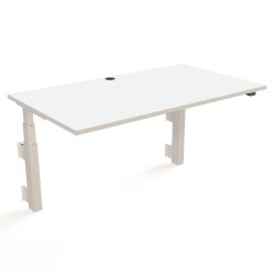 ConSet H�ve S�nkebord 140x80 - 501-39 - Hvid bordplade - v�gmonteret hvidt stel