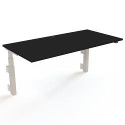 ConSet H�ve S�nkebord 160x80 - 501-39 - Sort bordplade - v�gmonteret hvidt stel