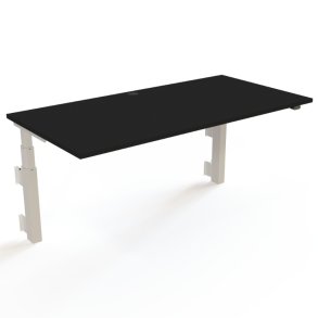 ConSet H�ve S�nkebord 160x80 - 501-39 - Sort bordplade - v�gmonteret hvidt stel