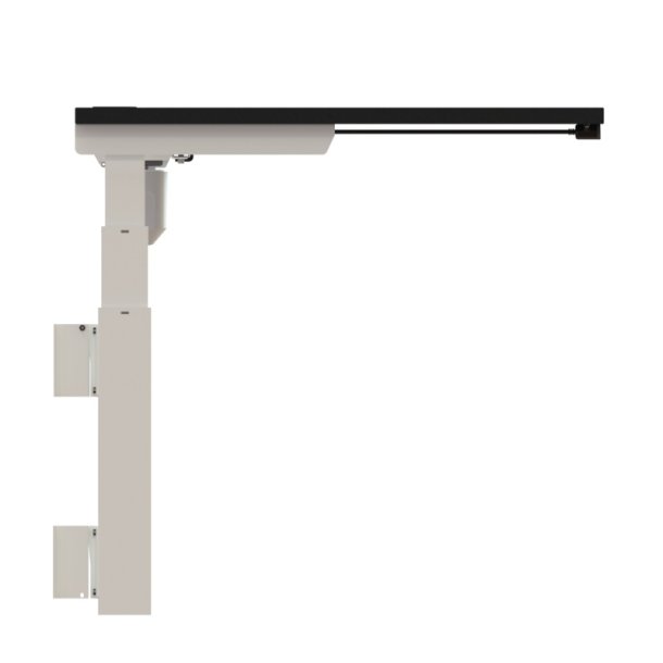 ConSet H�ve S�nkebord 160x80 - 501-39 - Sort bordplade - v�gmonteret hvidt stel