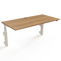 ConSet H�ve S�nkebord 160x80 - 501-39 - Valn�d bordplade - v�gmonteret hvidt stel