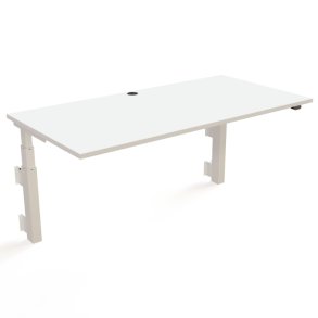 ConSet H�ve S�nkebord 160x80 - 501-39 - Hvid bordplade - v�gmonteret hvidt stel
