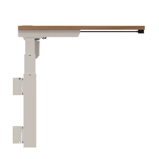 ConSet H�ve S�nkebord 180x80 - 501-39 - Valn�d bordplade - v�gmonteret hvidt stel